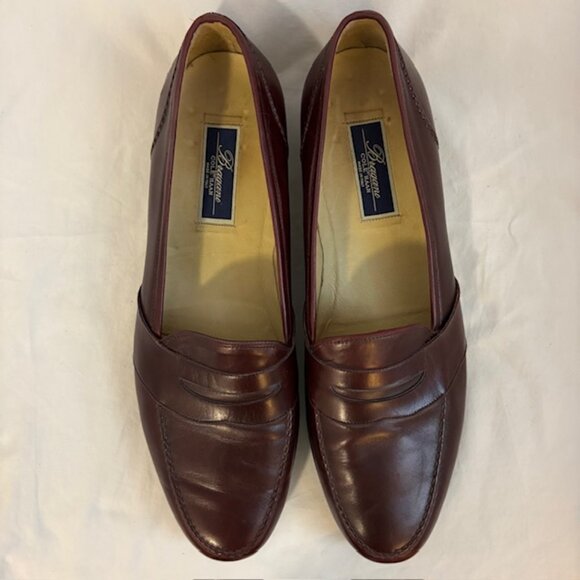 Bragano by Cole Haan Vintage Mahogany Leather Penny Loafer Dress Shoes Men's 15 - Picture 4 of 14